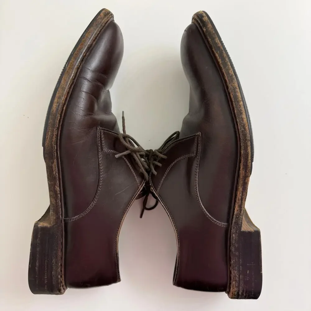 To Boot New York Adam Derrick Declan Dark Brown Calf Derby Dress Shoes Sz 10.5